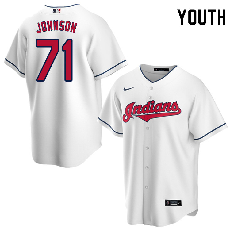Nike Youth #71 Daniel Johnson Cleveland Indians Baseball Jerseys Sale-White